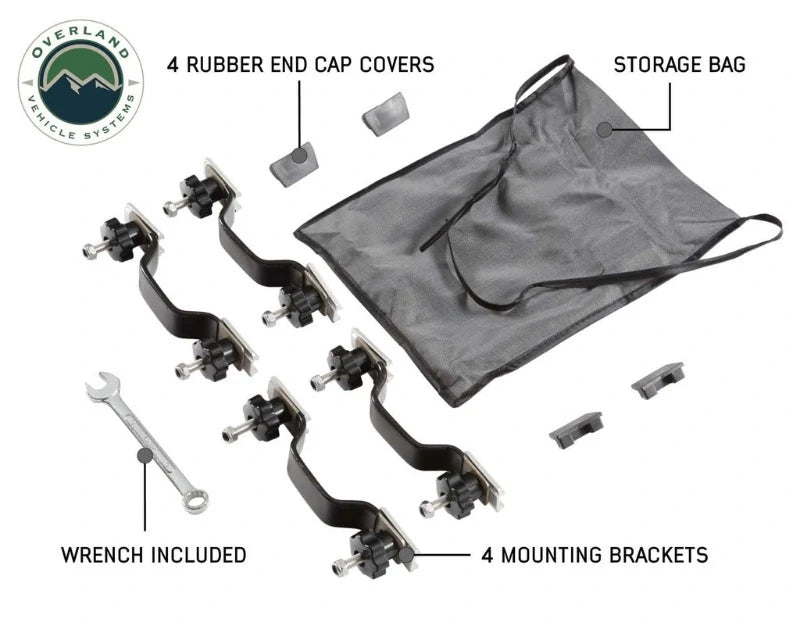 Overland Vehicle Systems Bushvled Roof Top Tent Mounting Equipment