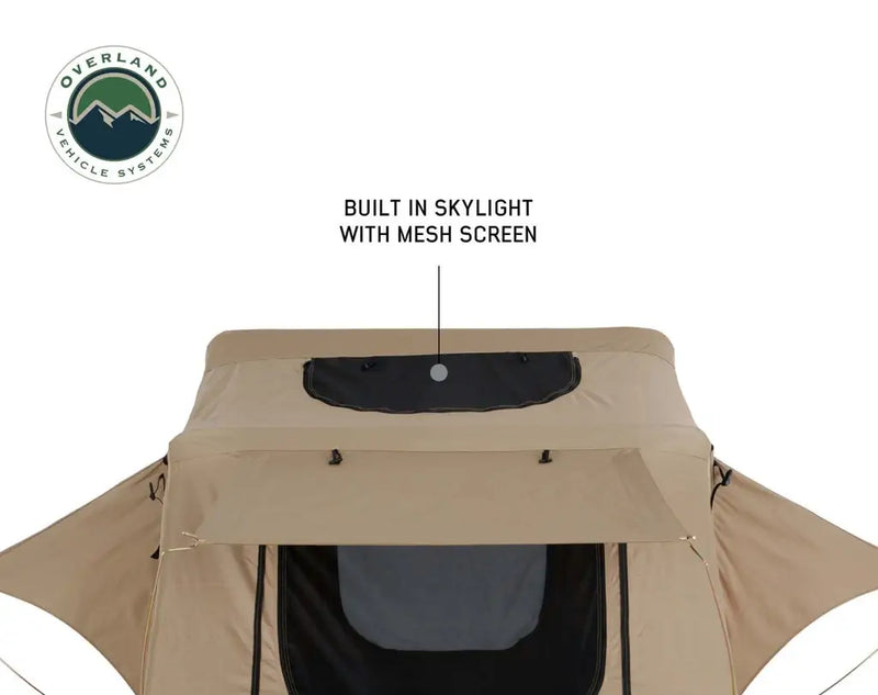 OVERLAND VEHICLE SYSTEMS TMBK3 PERSON ROOFTOP TENT built in sky mesh