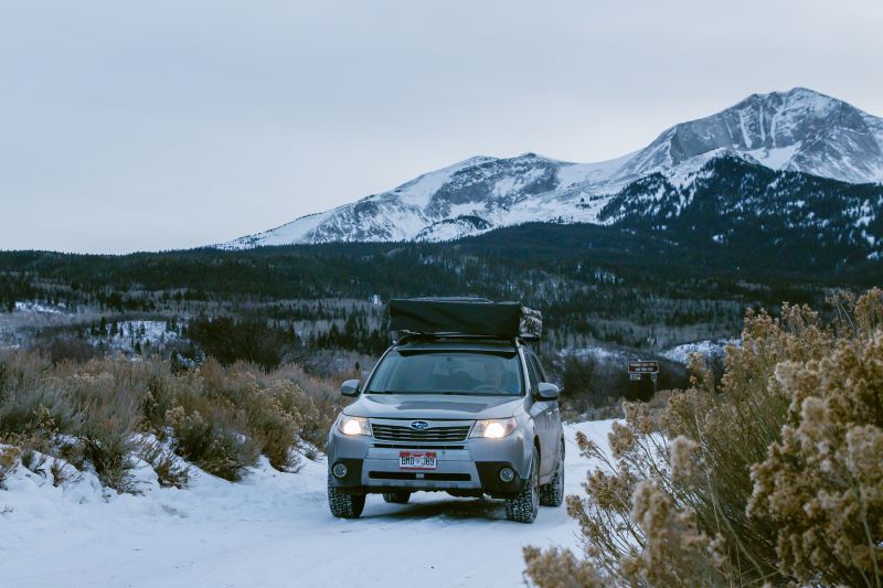 Overland Junction Labrador Roof Top Tent on car