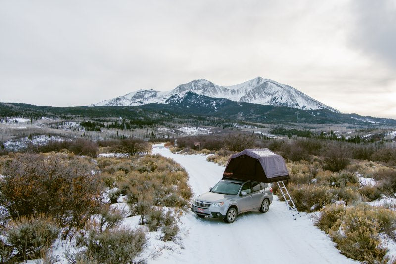 Overland Junction Labrador Roof Top Tent in snow