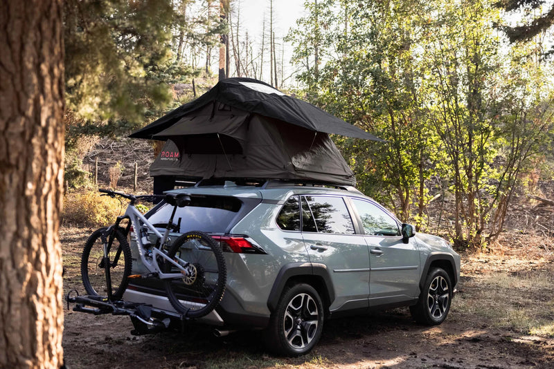 The Vagabond Lite Rooftop Tent By Roam Adventure Co in black