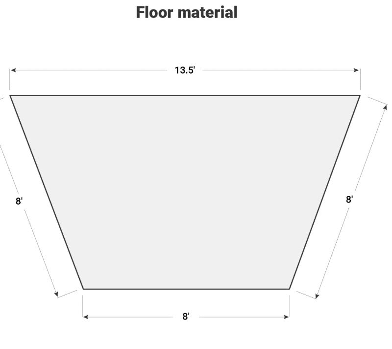 Roofnest Condor Series 2 Awnex Floor dimensions