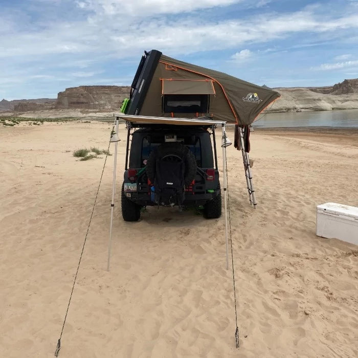 Tuff Stuff Overland Stealth Roof Top Tent with Awning