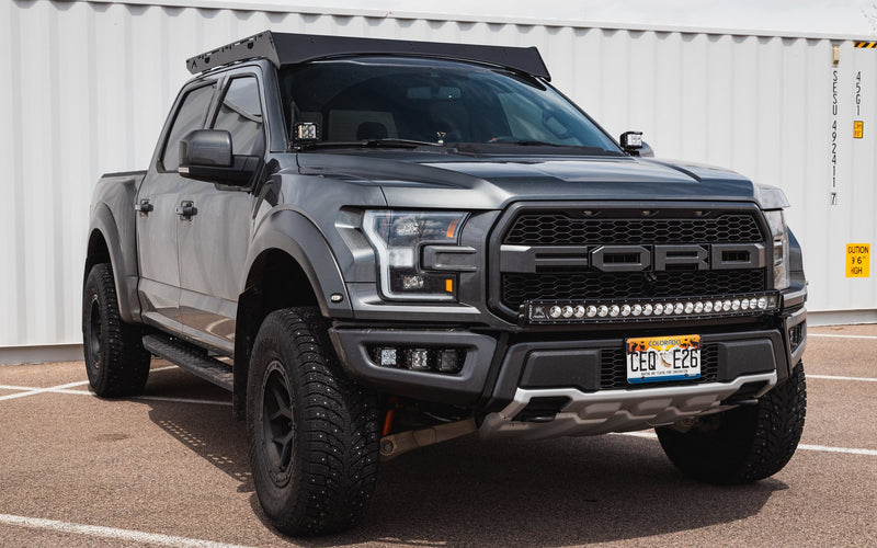 Sherpa Storm Ford Raptor Roof Rack Font View