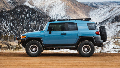 Sherpa Fuji Fj Cruiser Roof Rack on Blue Fj Cruiser