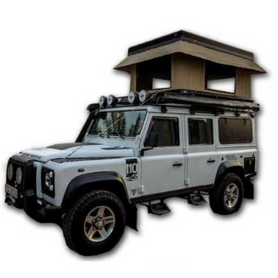 Bundutop Roof Top Tent Mounted on Jeep