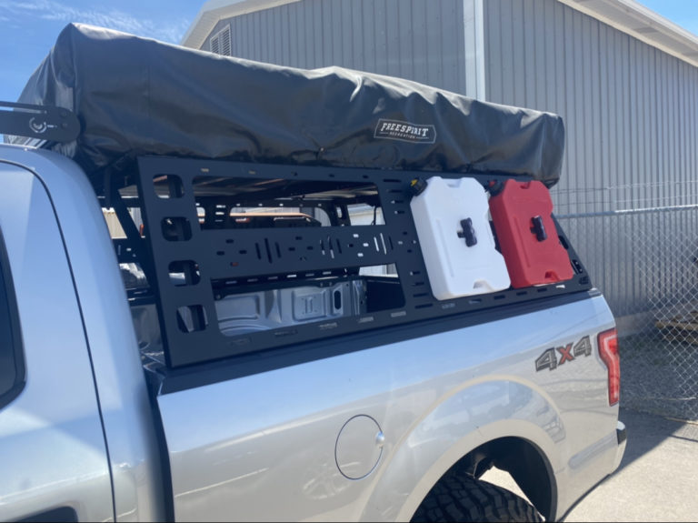 CBI F150 Bed Rack with a roof top tent