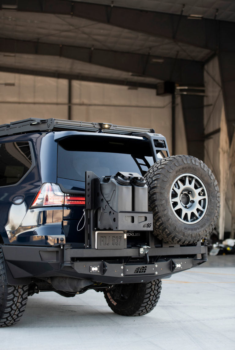 Prinsu Lexus LX 570 Roof Rack behind view