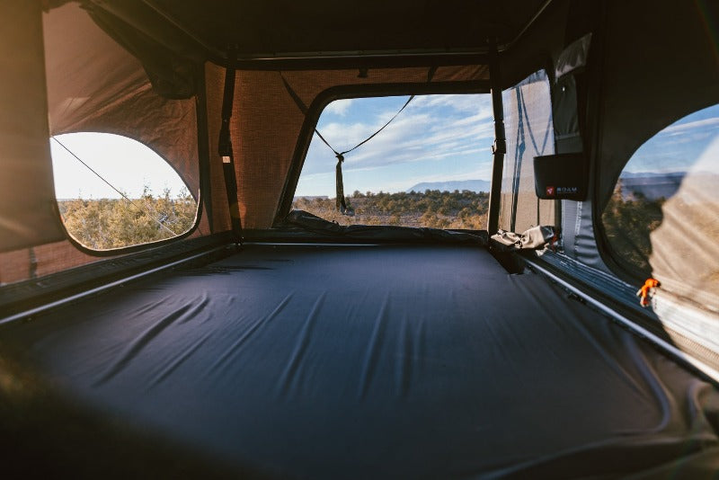 Roam rambler hard shell roof top tent inside