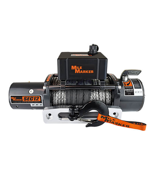 Mile Marker SEC12 – 12000 lb. WINCH WITH SYNTHETIC ROPE