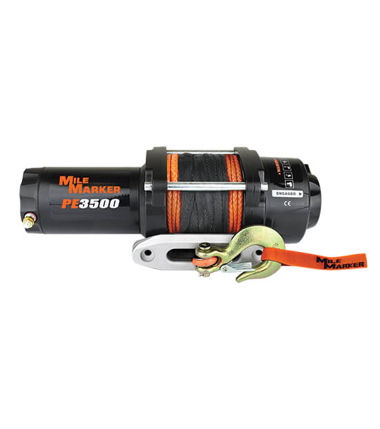 Mile Marker PE3500 – 3500 lb. WINCH WITH SYNTHETIC ROPE