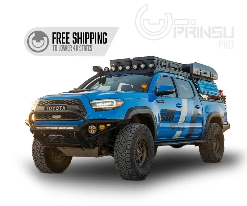Off Road Toyota Tacoma Roof Rack With Light Bar Prinsu Pro