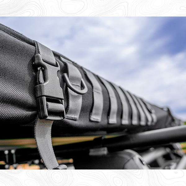 BadAss Packout Molle Tent molle straps closeup