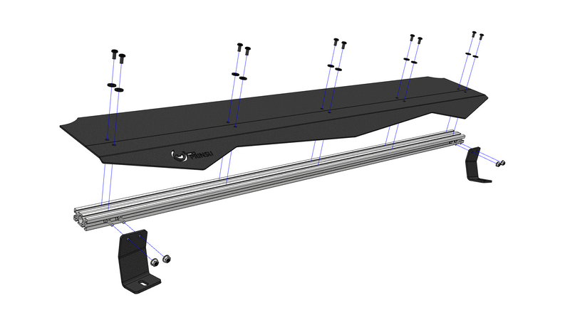 Can Am x3 Roof Rack Mounting Brackets