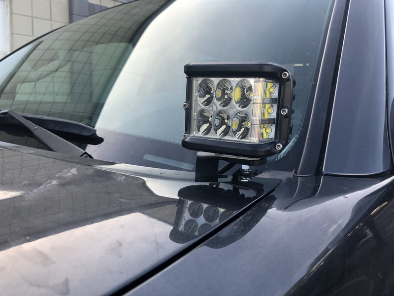 2005-2015 TOYOTA TACOMA LOW PROFILE LED DITCH LIGHT BRACKETS KIT Cali Raised LED