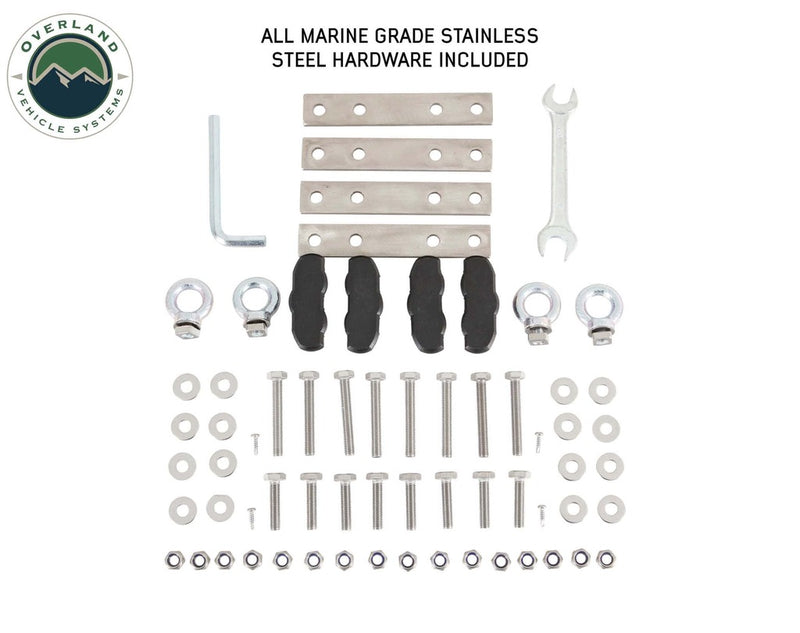 overland vehicle systems mamba roof top tent mounting hardware