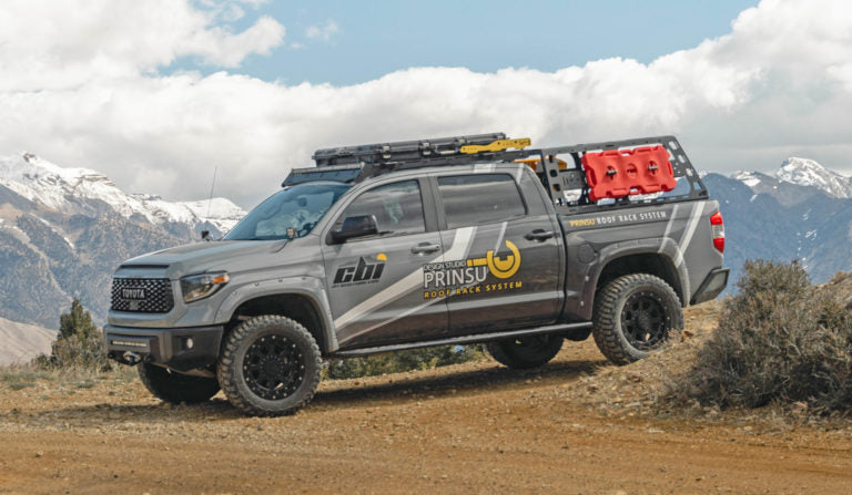 CBI Tundra Bed Rack Roof Rack Height far view