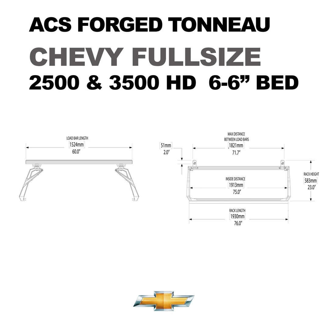 Forged Aluminum TONNEAU Rails