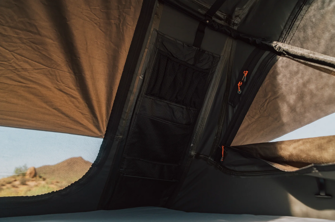 Vagabond 2.0 rooftop tent ladder access