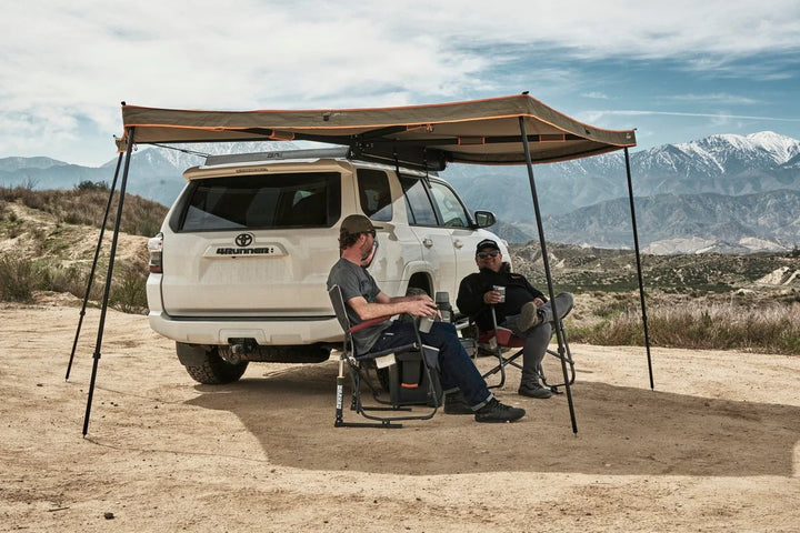 Lightweight camping awning