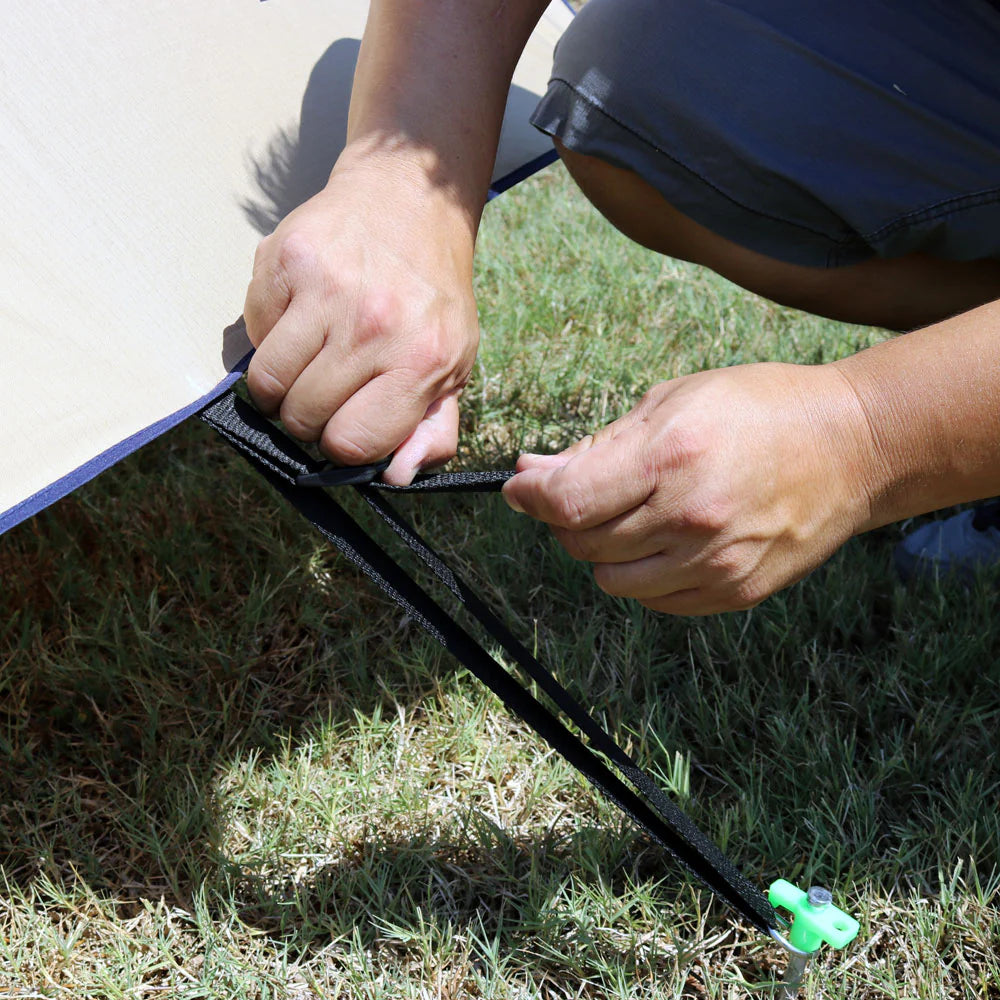 Lightweight camping awning