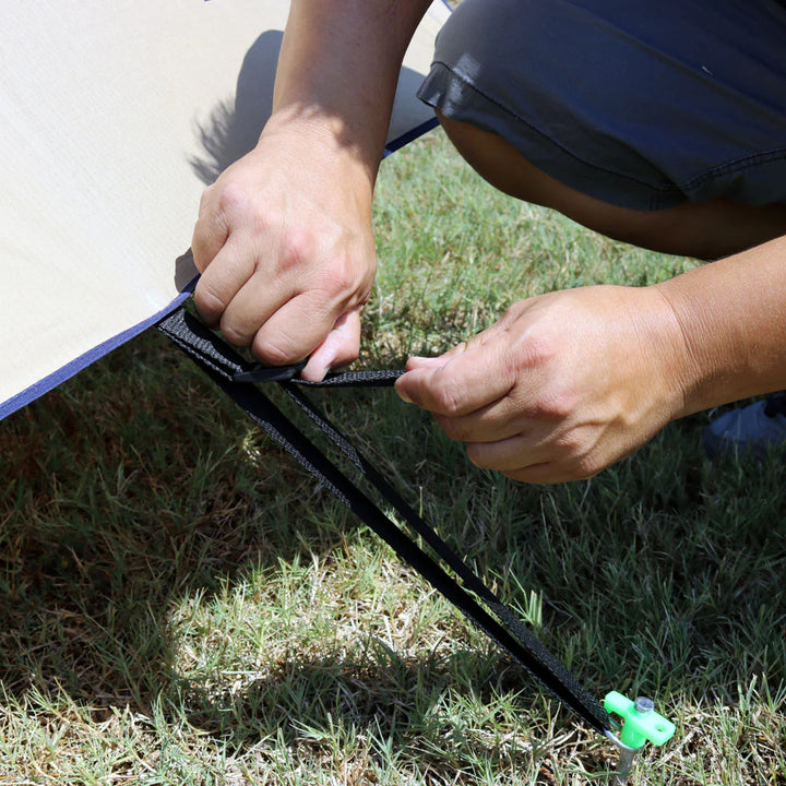 Lightweight camping awning