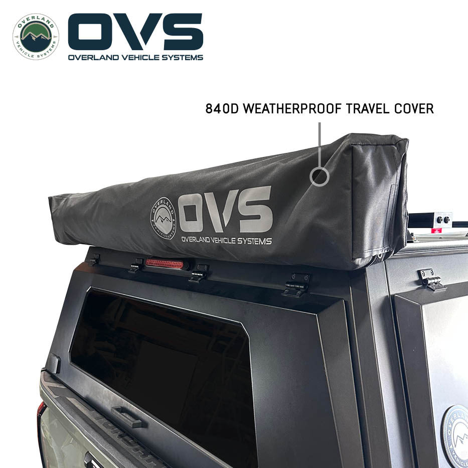 LED strip lighting under OVS Nomadic awning