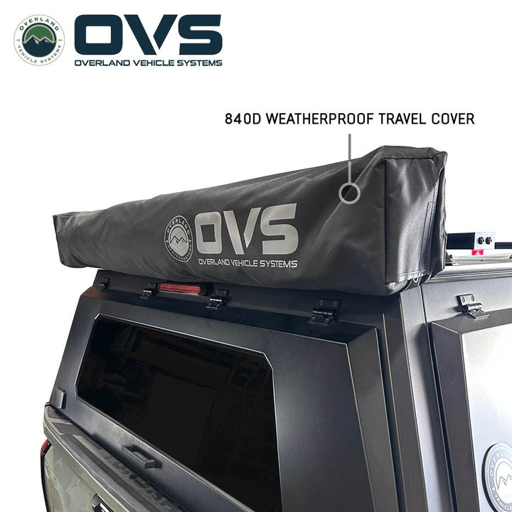 LED strip lighting under OVS Nomadic awning