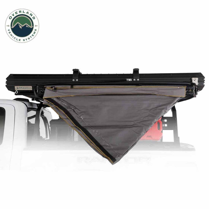 OVS awning mounted on pickup truck