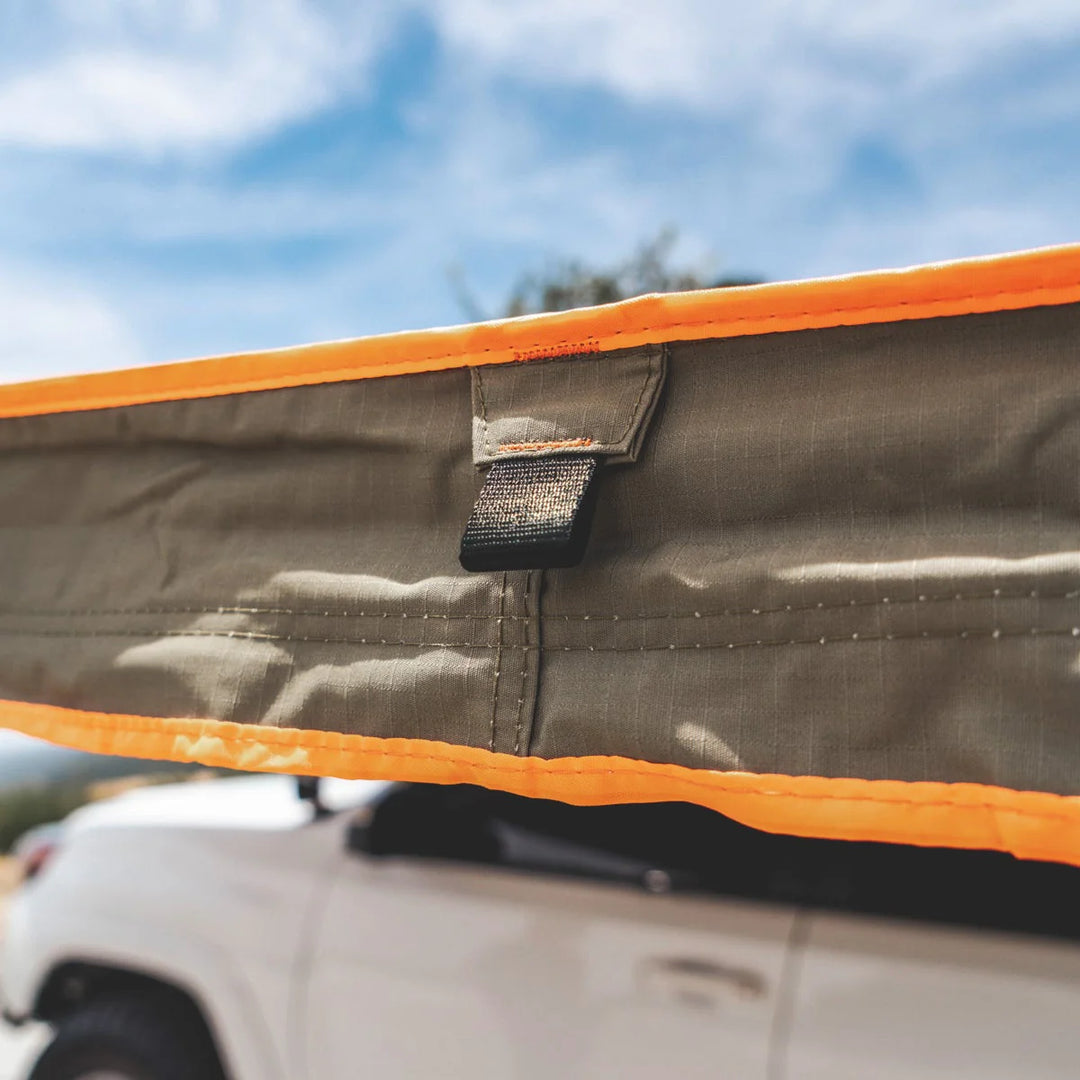 Car roof rack awning