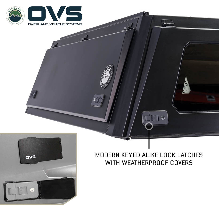 Interior MOLLE panels inside the Expedition Truck Cap