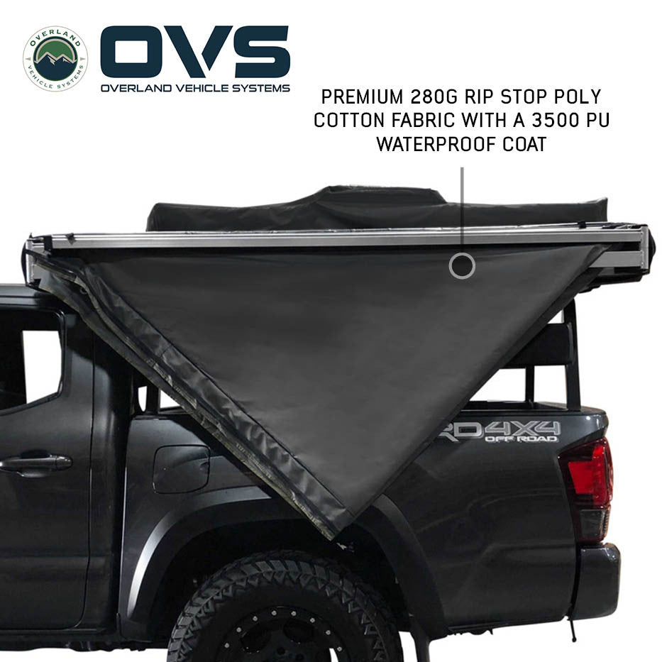 Truck bed camping awning