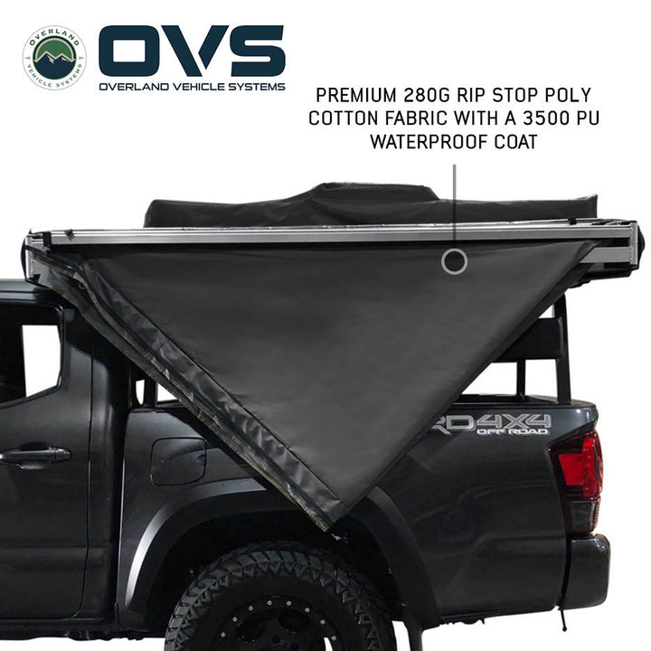 Truck bed camping awning