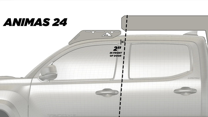 Adventure-ready Tacoma roof rack
