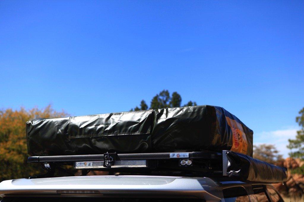 Hard shell trailer rooftop tent