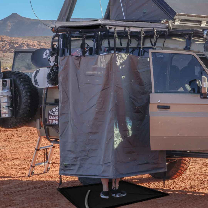 Nomadic shower room interior view