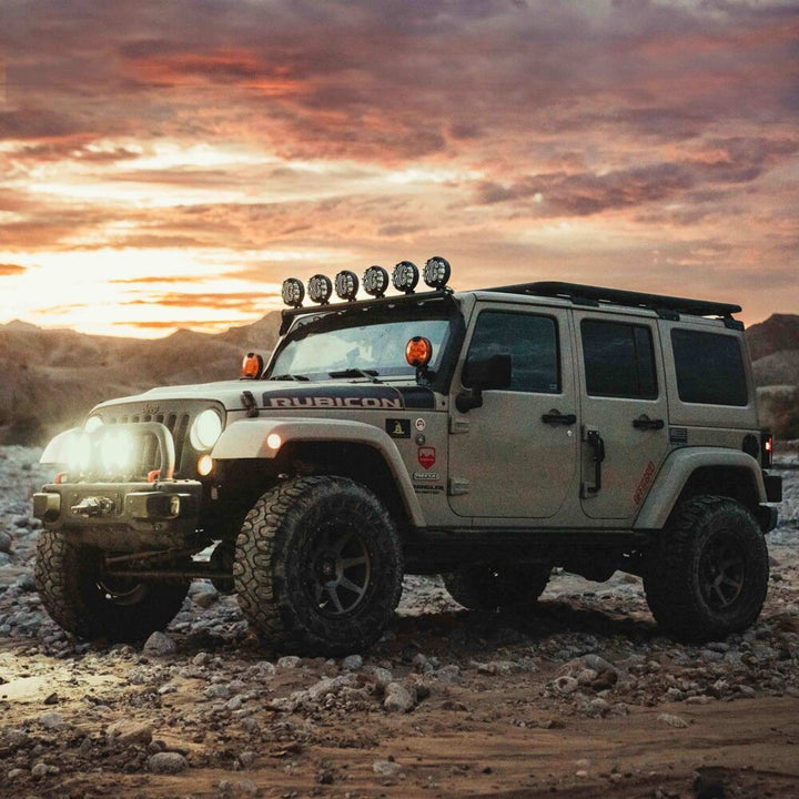 off road LED lights night test