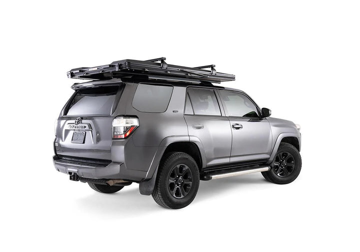 Compact rooftop tent for camping