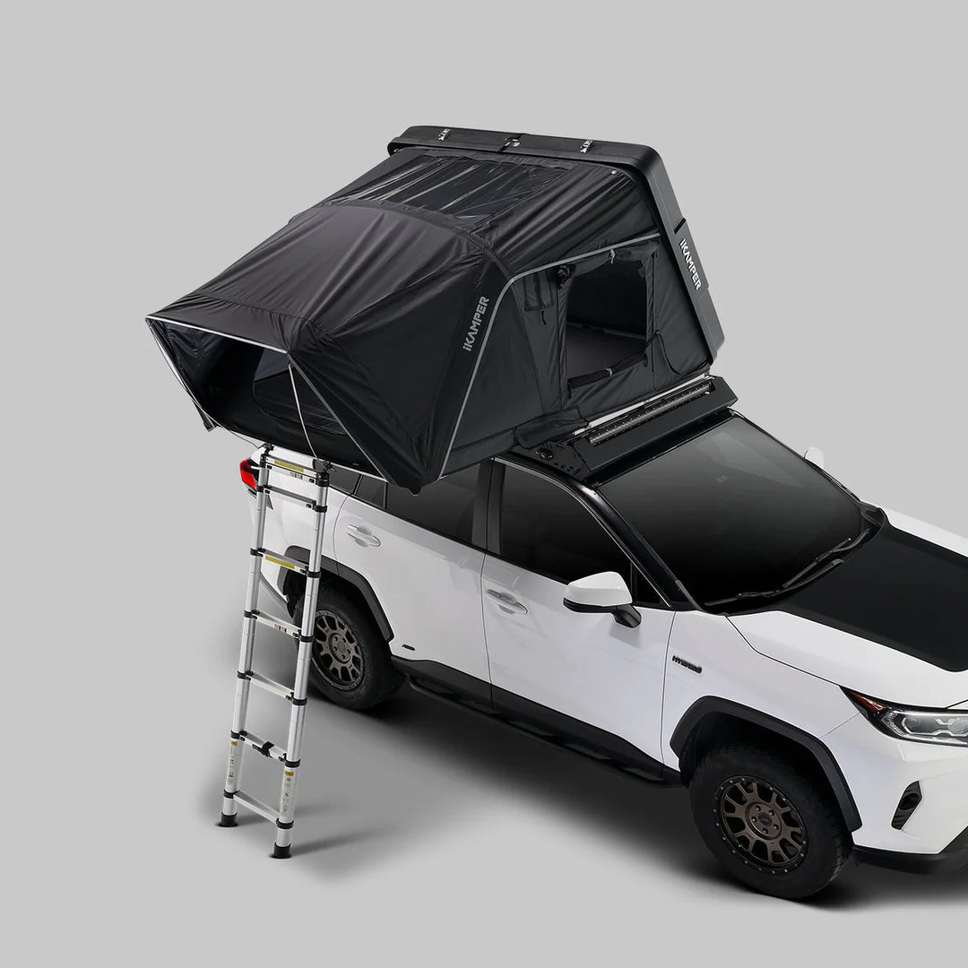 Rooftop tent with anti‑condensation mat
