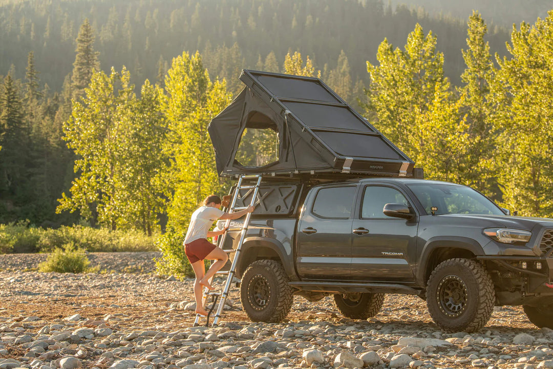 rooftop tent setup for outdoor adventure camping