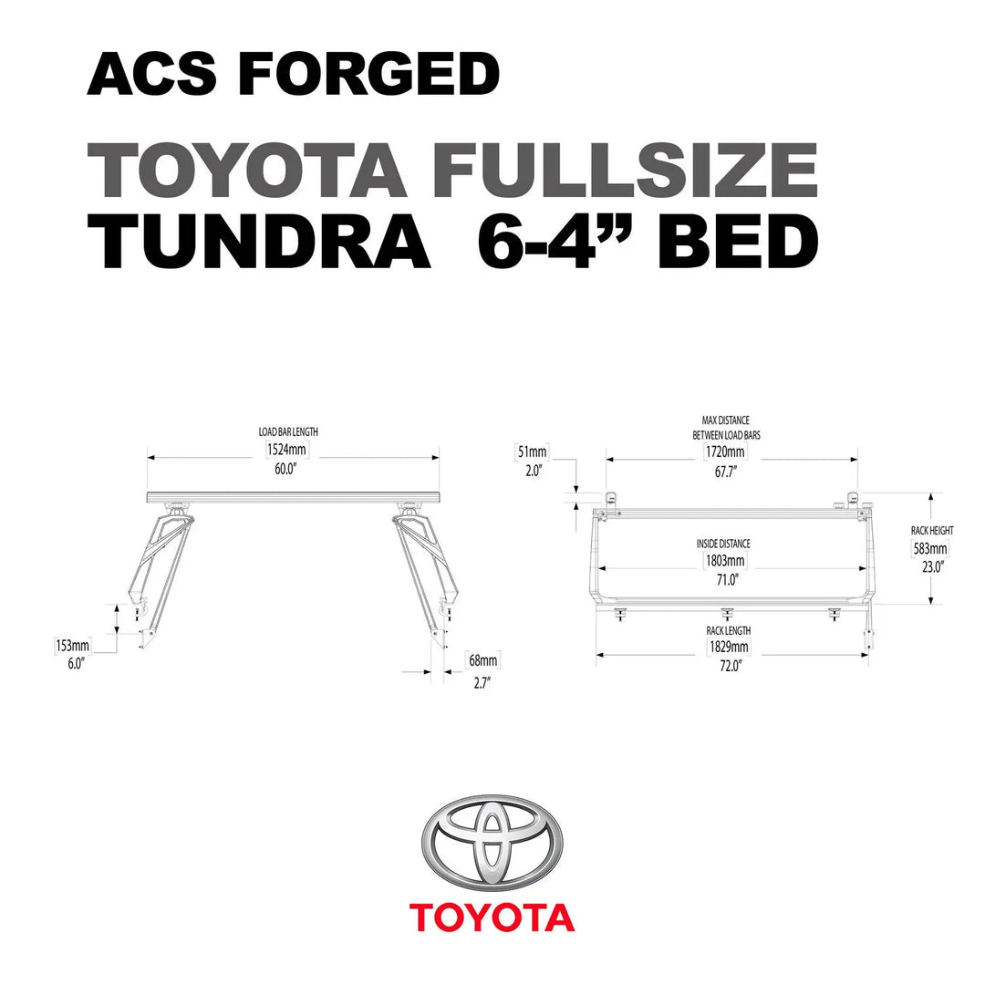 Toyota ACS FORGED Bed Rack
