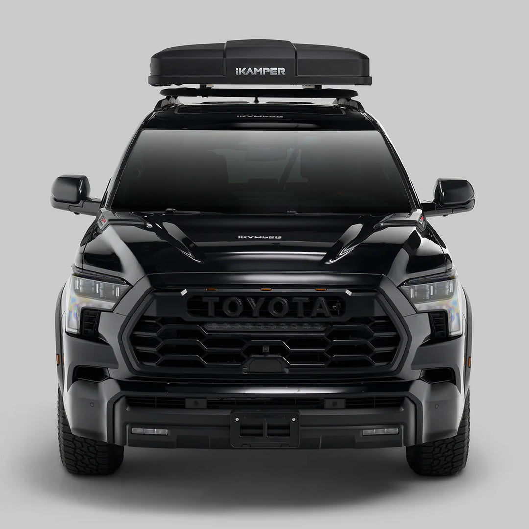 Rooftop tent with universal mounting kit