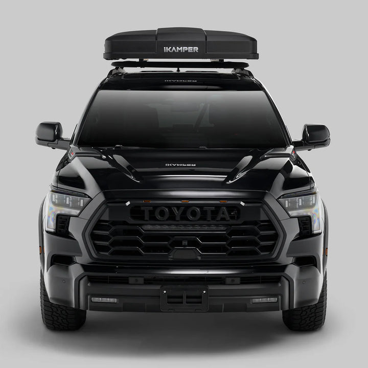 Rooftop tent with universal mounting kit