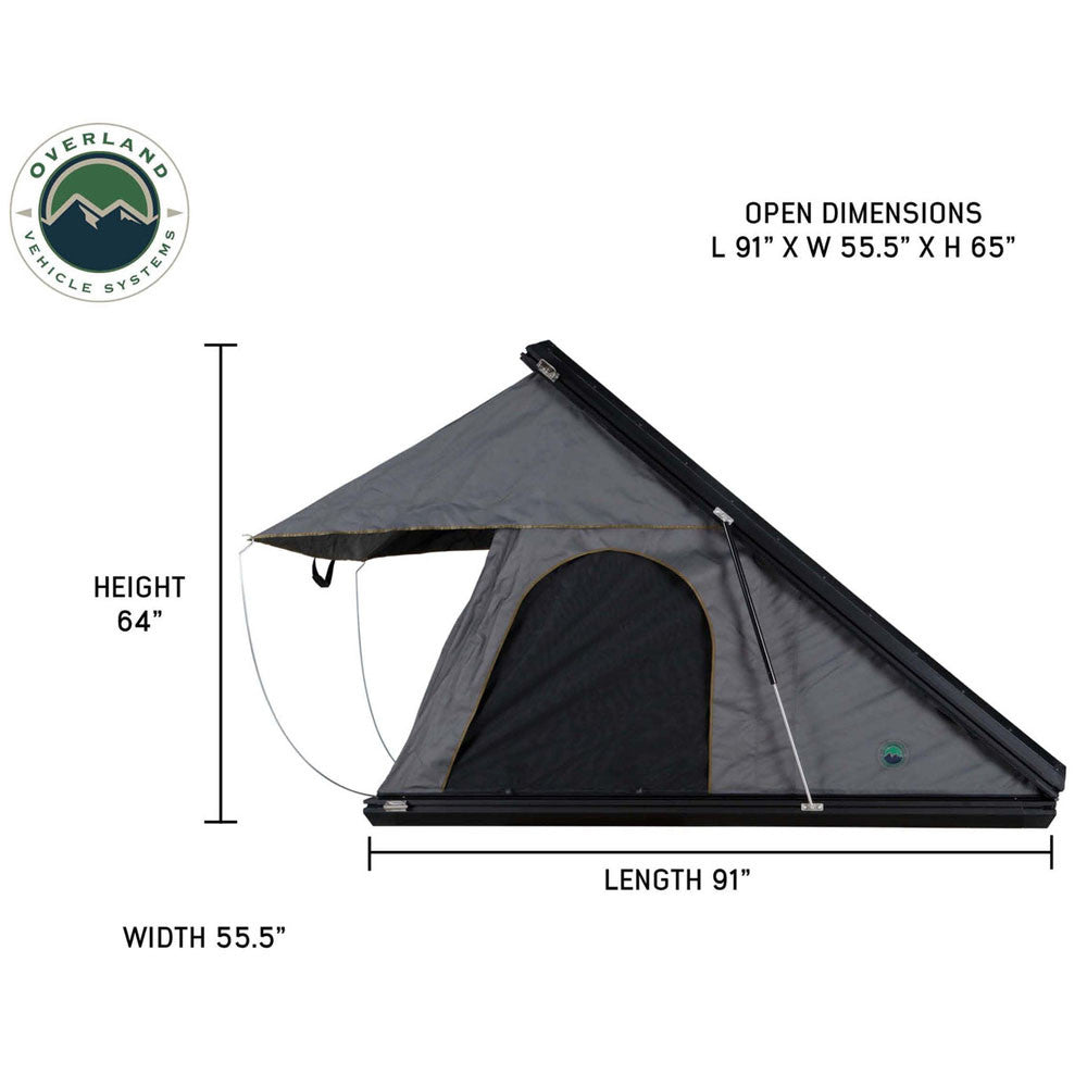low profile tent Overland Vehicle Systems Mamba III Roof Top Tent (MPN: 18099901)