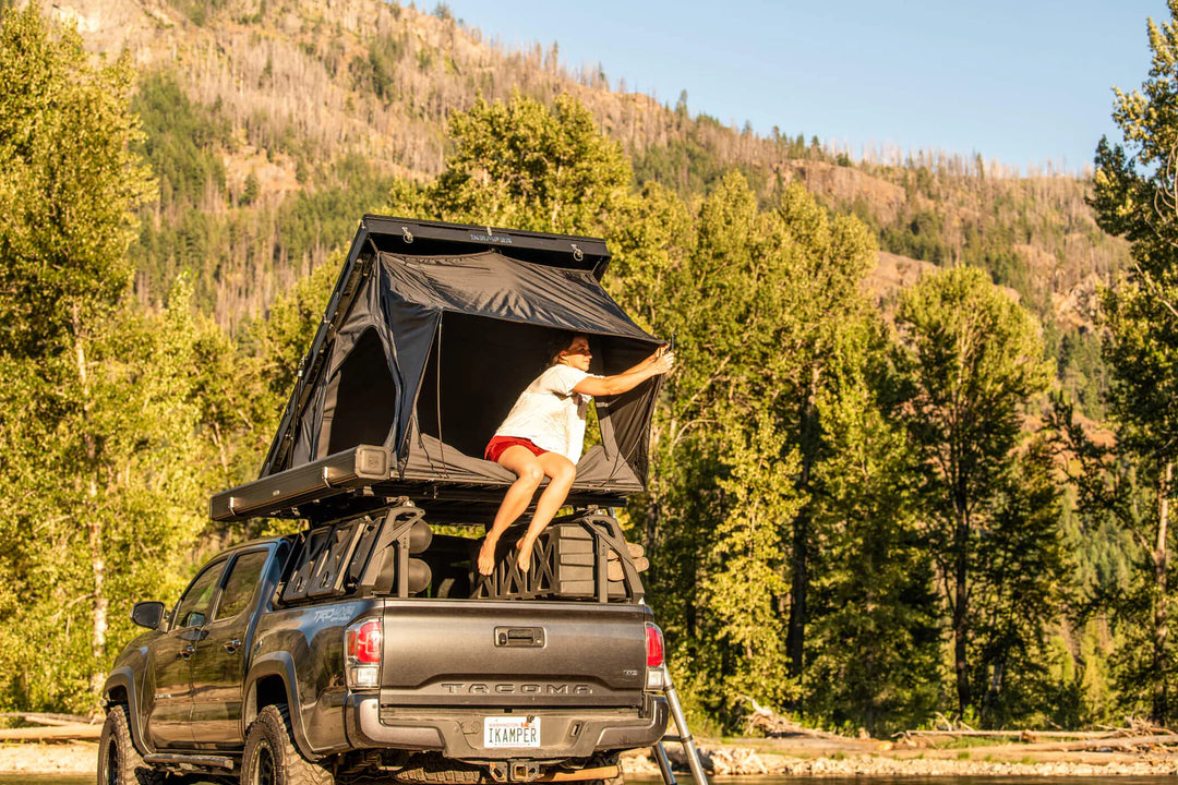 iKamper BDV Duo hard shell tent fully opened