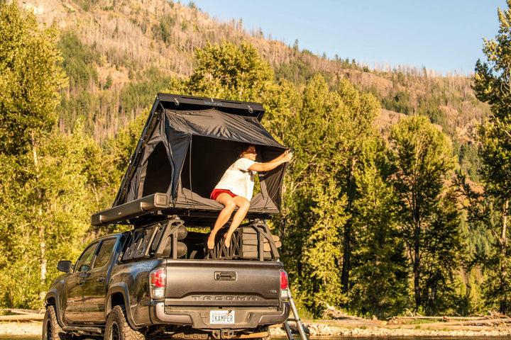 iKamper BDV Duo hard shell tent fully opened