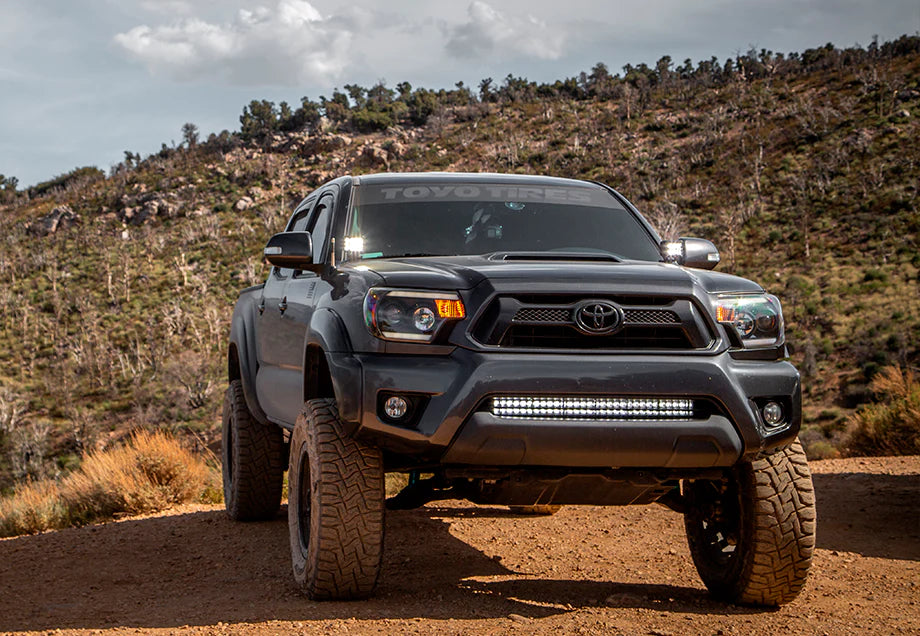Cali Raised 2005-2015 Toyota Tacoma 32 Lower Bumper Hidden LED Light Bar Mounting Brackets