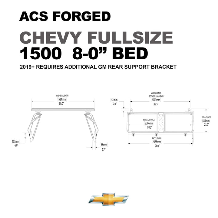Chevrolet Rack FORGED Aluminum