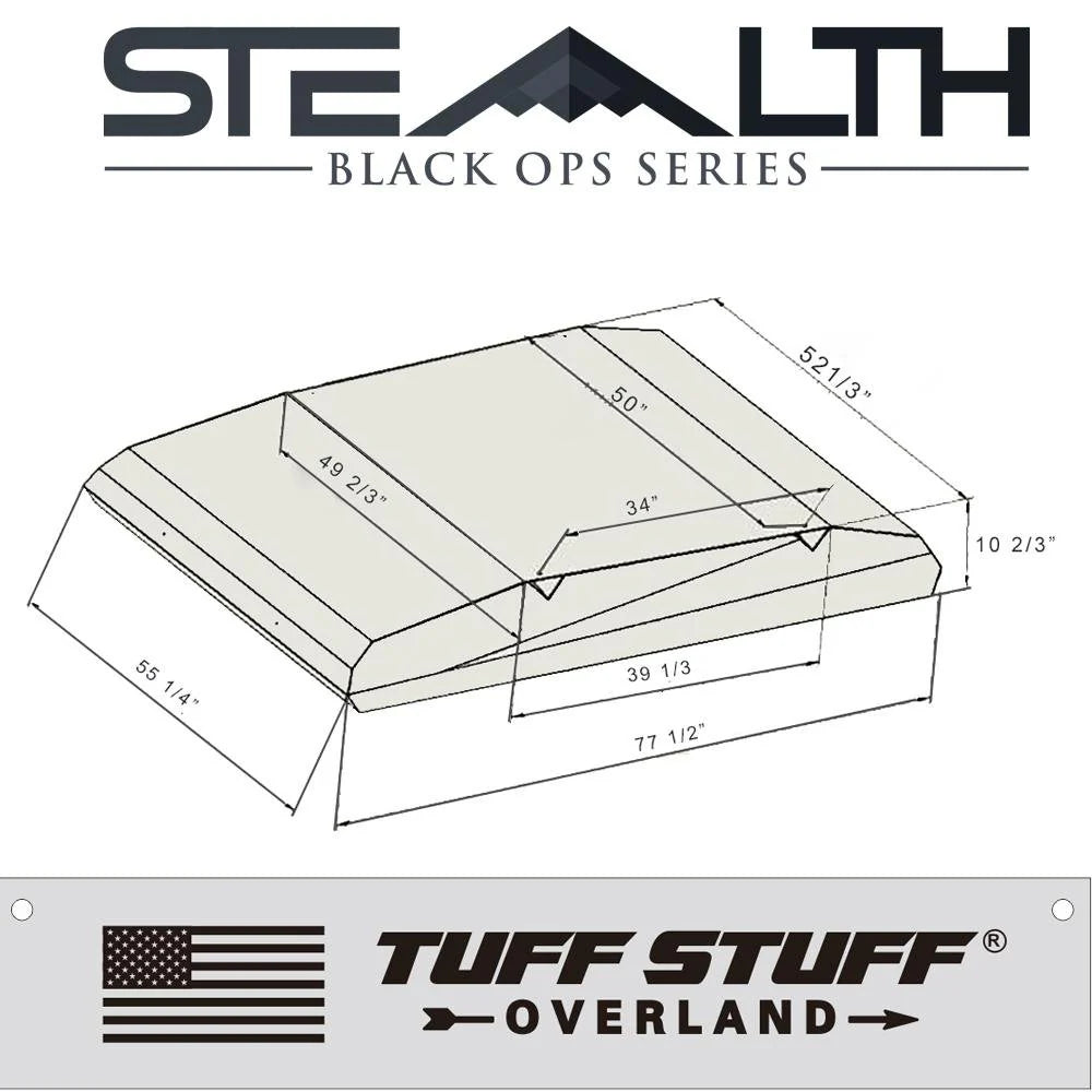 Adventure-ready Stealth rooftop tent