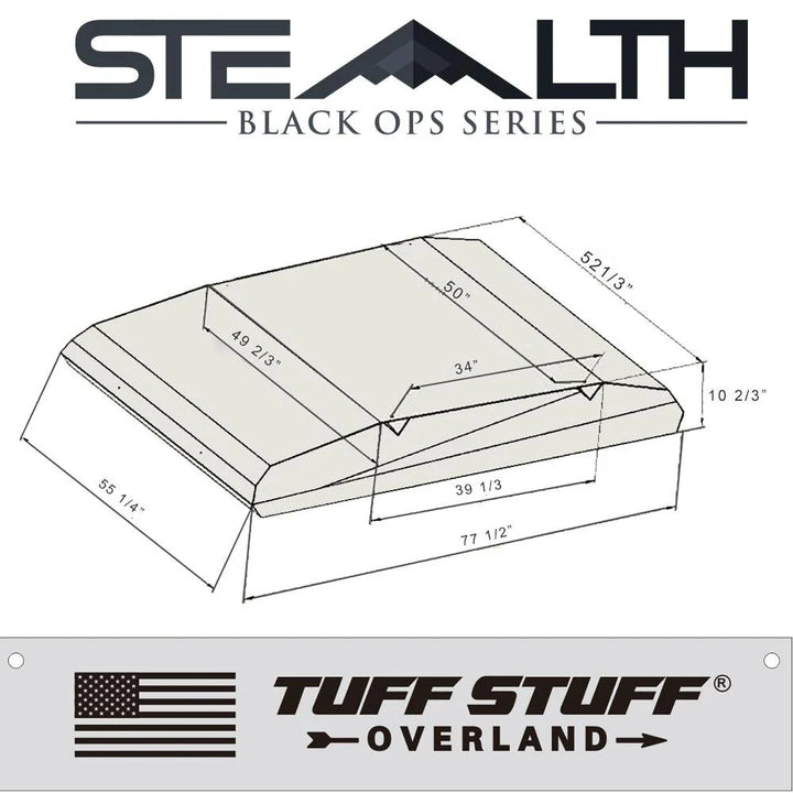 Adventure-ready Stealth rooftop tent